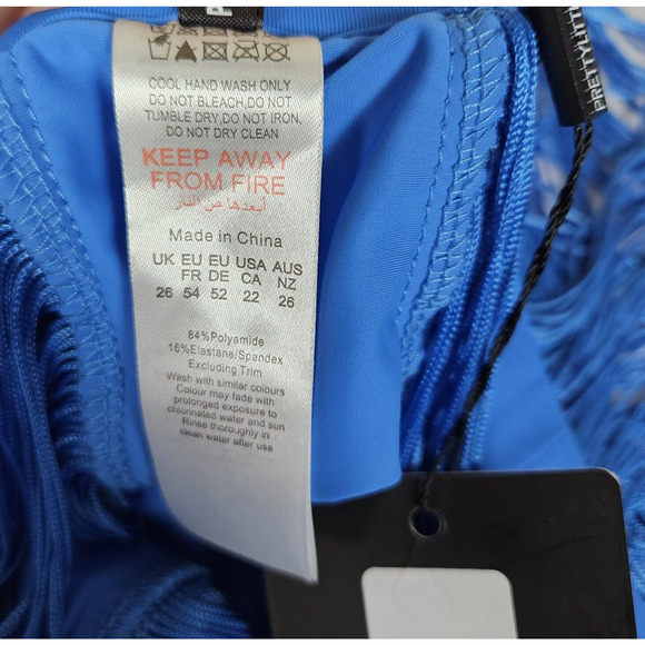 Pretty Little Thing Fringed Maxi Skirt Coverup Bikini Set Plus Size 22 Vacation - Picture 11 of 16